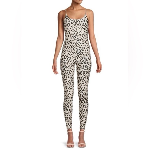 Alice + Olivia Pants - Alice + Olivia “Nelda” Spaghetti Strap Leopard Print Women’s Bodysuit Size 6 NWT
